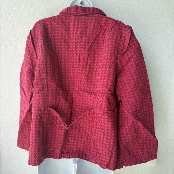 Sundance Living Bryce Blazer check linen - Picture 3 of 7